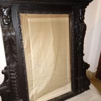 Specchio antico intagliato a mano