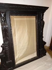 Specchio antico intagliato a mano