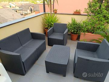 Coffee set per terrazzo giardino