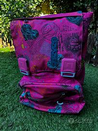 Zaino scuola Seven fucsia - fantasia rose e glitte