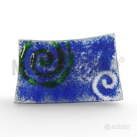 SVUOTA TASCHE BIOT VETRO A BOLLE BLU