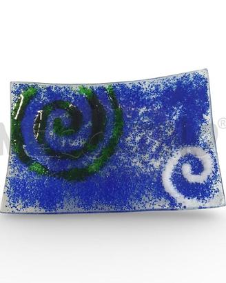 SVUOTA TASCHE BIOT VETRO A BOLLE BLU