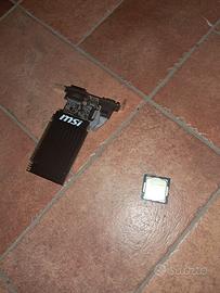 Lotto scheda video e processore Intel Celeron