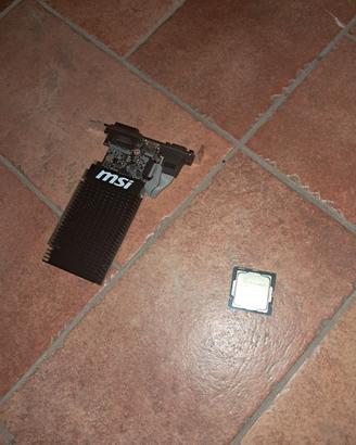 Lotto scheda video e processore Intel Celeron