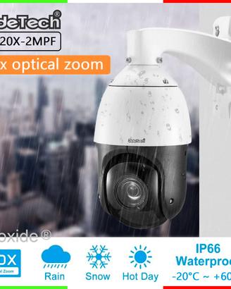 JideTech® P2-20X-2MPF★VIDEOCAMERA di SICUREZZA PTZ