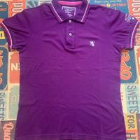 T-shirt polo manica corta Williams Wilson viola