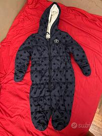 Pagliaccetto tuta esterno neve bimba 68cm Eskimo