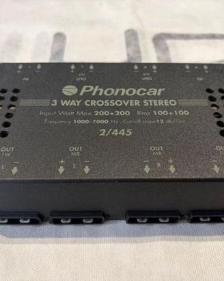 Crossover passivo tre vie phonocar 2/445