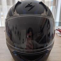casco integrale scorpion nero/blu/grigio