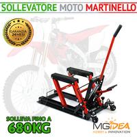 PONTE SOLLEVATORE MOTO CARRELLO CRIC IDRAULICO 680