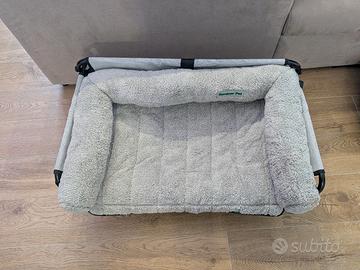 Cuccia letto rialzato per cani con cuscino