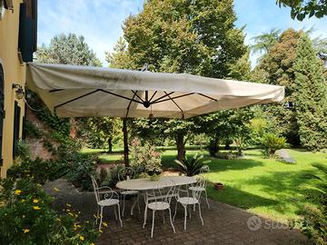 Ombrellone 4,00 x 4,00 con struttura in legno