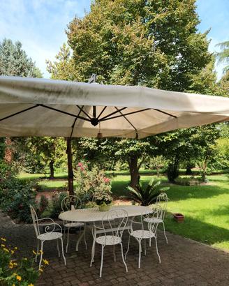 Ombrellone 4,00 x 4,00 con struttura in legno