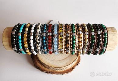 Bracciale pietra naturale 6mm – Regolabile Unisex