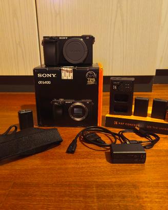 Sony a6400 + kit 2 batterie K&F