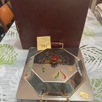 Vassoio  Freddi Benito Giuseppe Acciaio e oro 24k