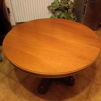 Tavolo rotondo allungabile 116→152 cm + 6 sedie