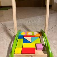 Cerrettino e set costruzioni in legno
