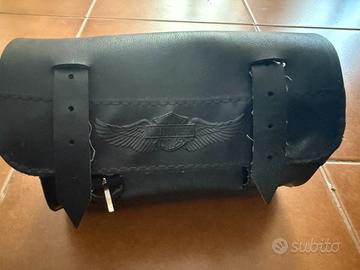Borsello porta documenti in pelle Harley Davidson