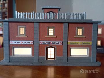 Edificio postale  1:87 per Plastico ferroviario 