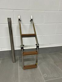 Scaletta Zar 65 più gamba tavolo acciaio