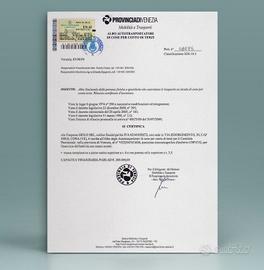 Licenza/attestato conto terzi