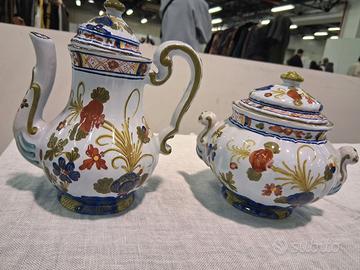 Servizio caffè da 6 Ceramica Faenza CACF anni '70