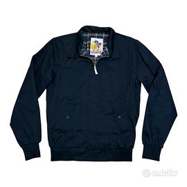 Harrington Baracuta Giacca Bomber Uomo  blu navy L