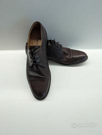 Scarpe uomo Moreschi, in cuoio marrone scuro