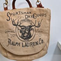 sacca/borsa in tela-cuoio vintage Ralph Lauren