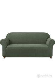 Copridivano antigraffio verde per divano a 3 posti - Arredamento e