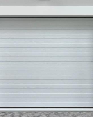 Porta garage sezionale effetto scanalato motorizza