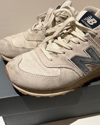 Scarpe New balance 574 taglia 42 uomo donna beige