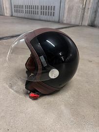 Casco Piaggio Copter vera pelle