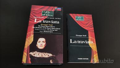 VHS LA TRAVIATA Giuseppe VERDI con libretto