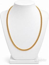 Collana groumette  in oro giallo 18kt (750)