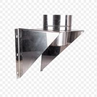 SUPPORTO MURALE APERTO DOPPIA PARETE INOX DN 80/13