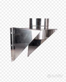 SUPPORTO MURALE APERTO DOPPIA PARETE INOX DN 80/13