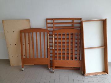 Lettino Foppapedretti in legno + Materasso - NO