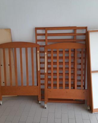 Lettino Foppapedretti in legno + Materasso - NO