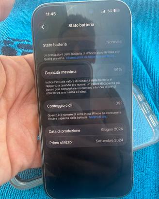 Iphone 16 pro 256 titanio naturale , pari al nuovo
