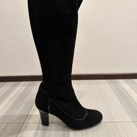 Stivali da donna Fratelli Rossetti in velluto nero