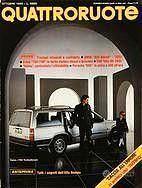 Rivista quattroruote ottobre 1985