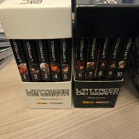 L’Attacco dei Giganti 1–11 + Box Originali