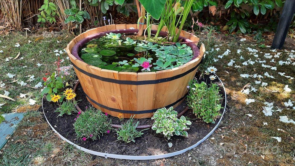 Vasca Per Cascata O Ruscello Da Giardino - 60 Litri, In Vetroresina, Per Laghetto