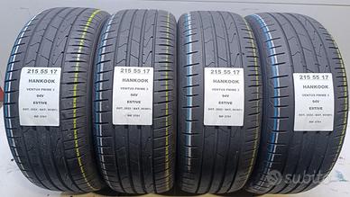 4 GOMME 215 55 17 HANKOOK RIF3701