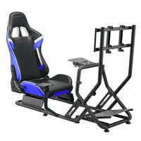 Poltrona/Simulatore guida Cortek serie 6 blu-nero