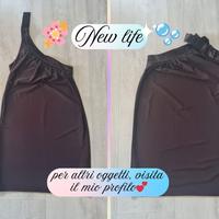 Maglia marrone monospalla