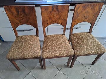 Sedie in radica rifoderate