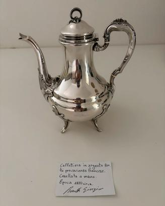 Caffettiera argento del 1870 circa